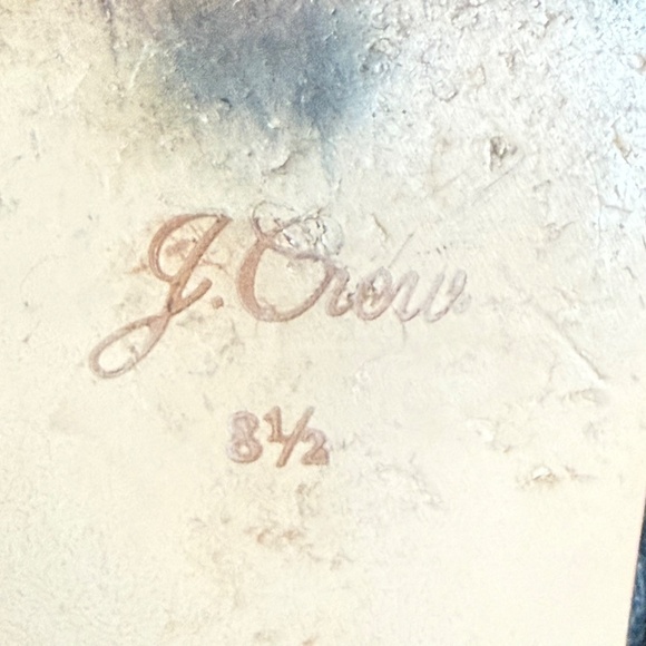 J. Crew Carolyn Mule Flats Slides Croc Embossed Leather Size 8.5 Black - Picture 5 of 6